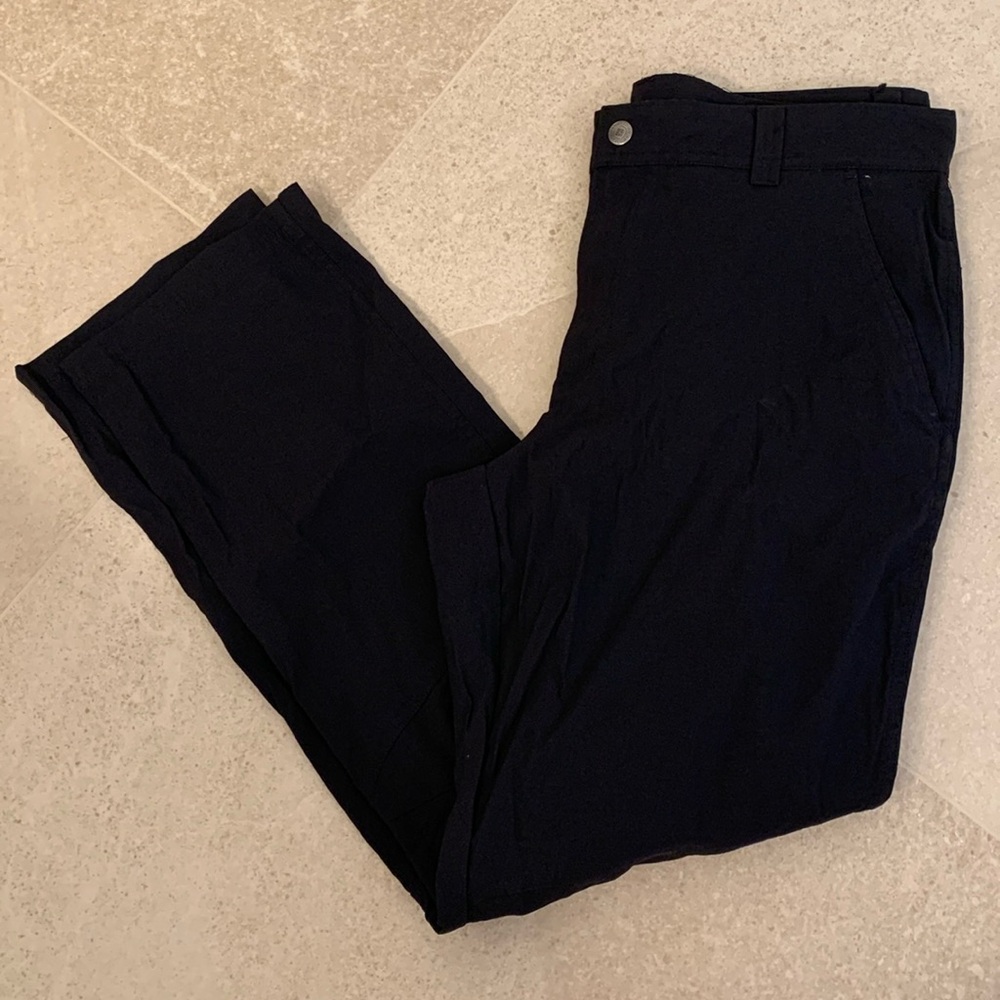DKNY Black 34 X 30 Seasonal Basics Pants NEW $79.50 Pockets Zipper Fly +